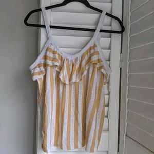 Old Navy Striped Flounce Tank top